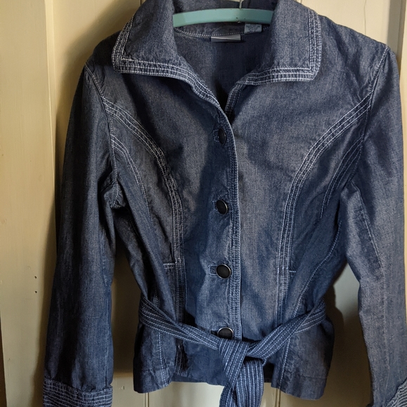 Chico's light weight jean jacket - Picture 1 of 4